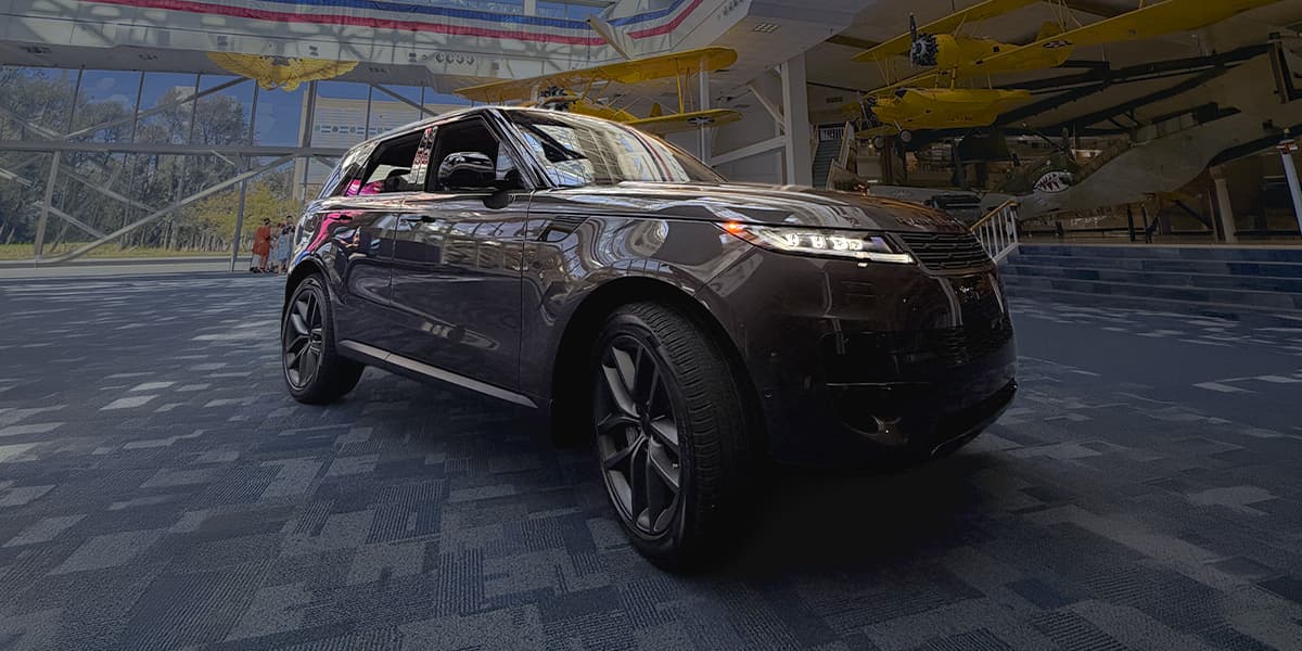 2026 Range Rover Sport SE on display at the National Naval Aviation Museum